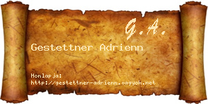 Gestettner Adrienn névjegykártya